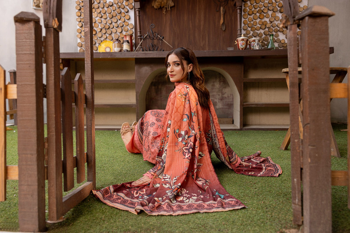 Azura Karandi 3 Piece Unstitched Suit