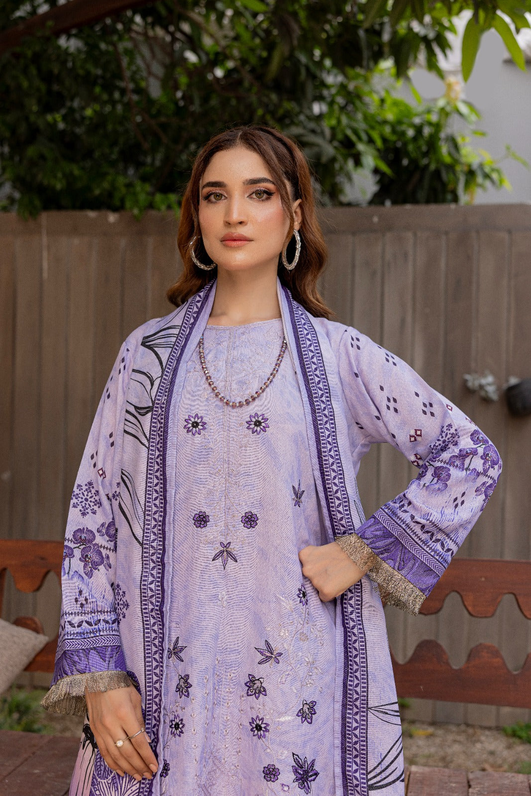 Azura Karandi 3 Piece Unstitched Suit