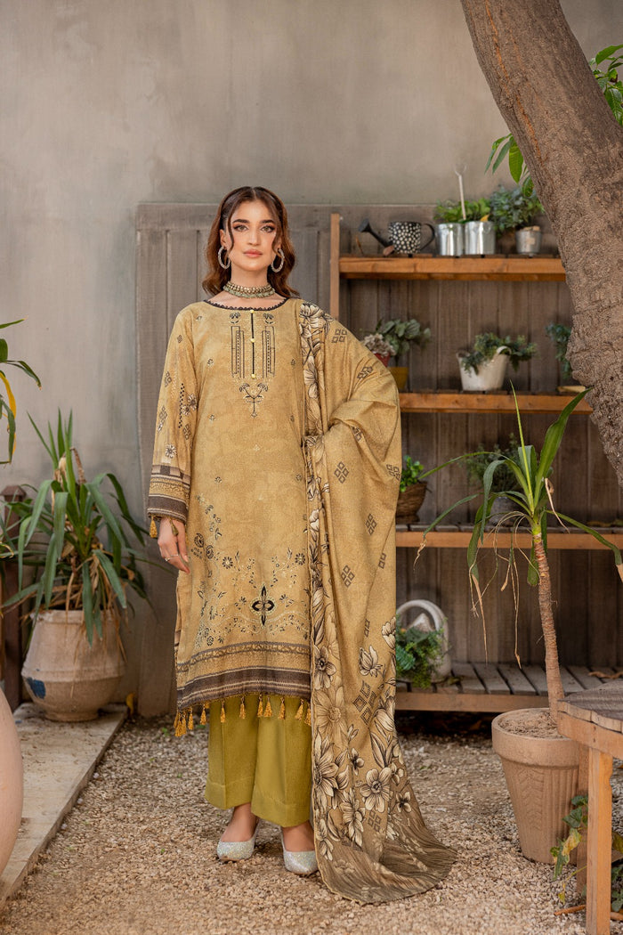 Azura Karandi 3 Piece Unstitched Suit