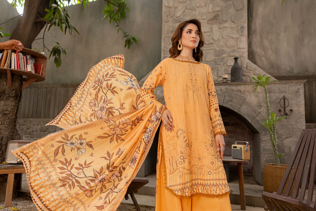 Azura Karandi 3 Piece Unstitched Suit