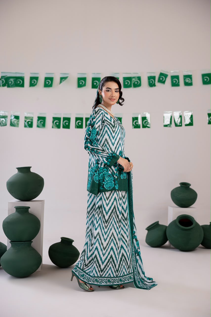 3 PIECE - PRINT LAWN SUIT