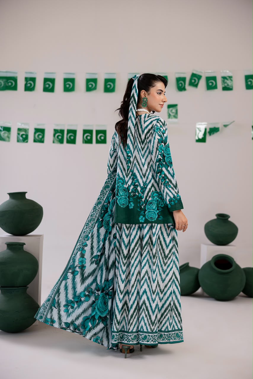 3 PIECE - PRINT LAWN SUIT