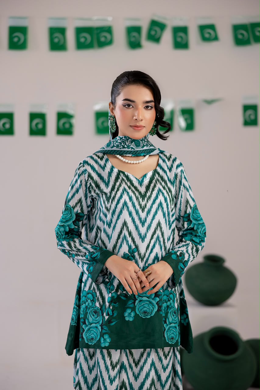 3 PIECE - PRINT LAWN SUIT