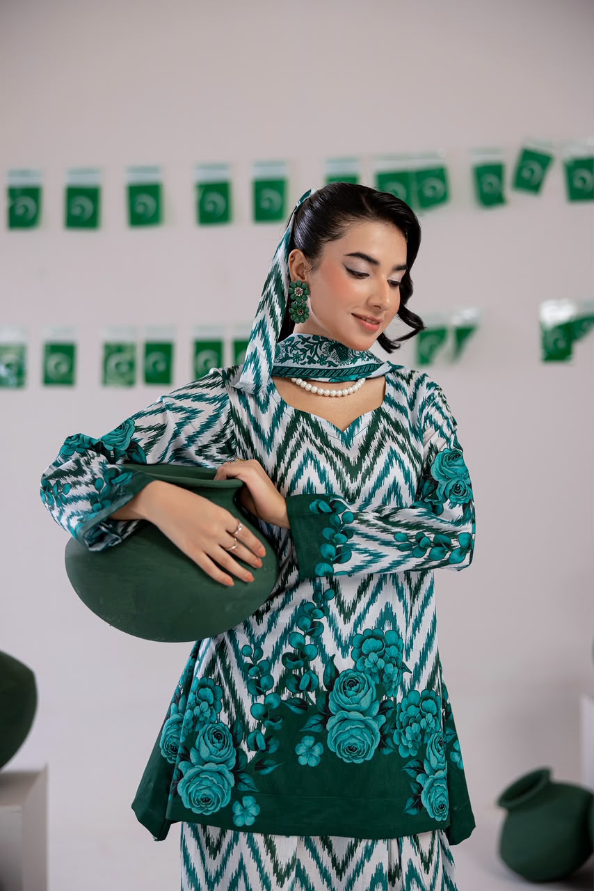 3 PIECE - PRINT LAWN SUIT