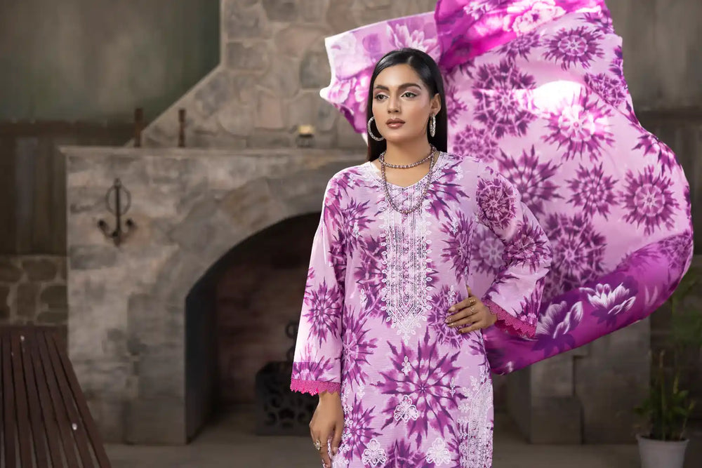 3 PIECE - EMBROIDERED LAWN SUIT