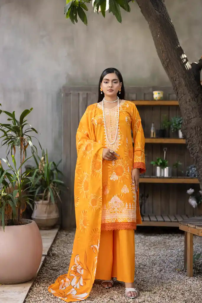 3 PIECE - EMBROIDERED LAWN SUIT