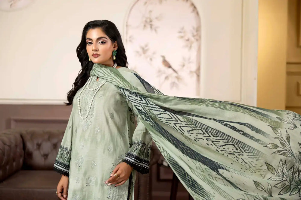 3 PIECE - EMBROIDERED LAWN SUIT