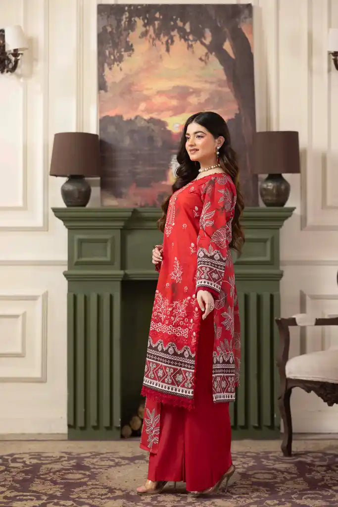 3 PIECE - EMBROIDERED LAWN SUIT