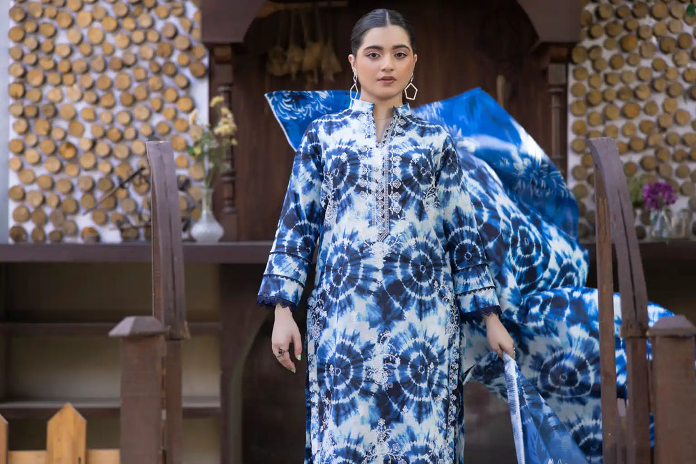 3 PIECE - EMBROIDERED LAWN SUIT