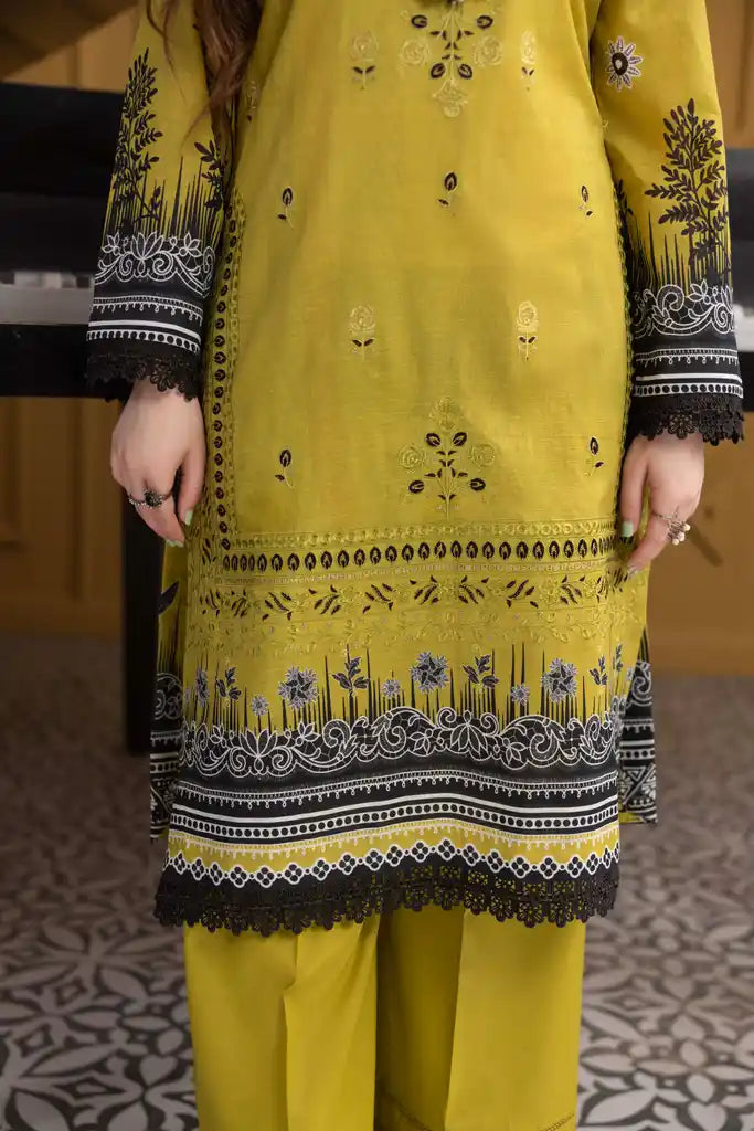 3 PIECE - EMBROIDERED LAWN SUIT