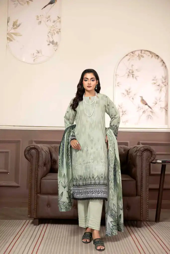 3 PIECE - EMBROIDERED LAWN SUIT