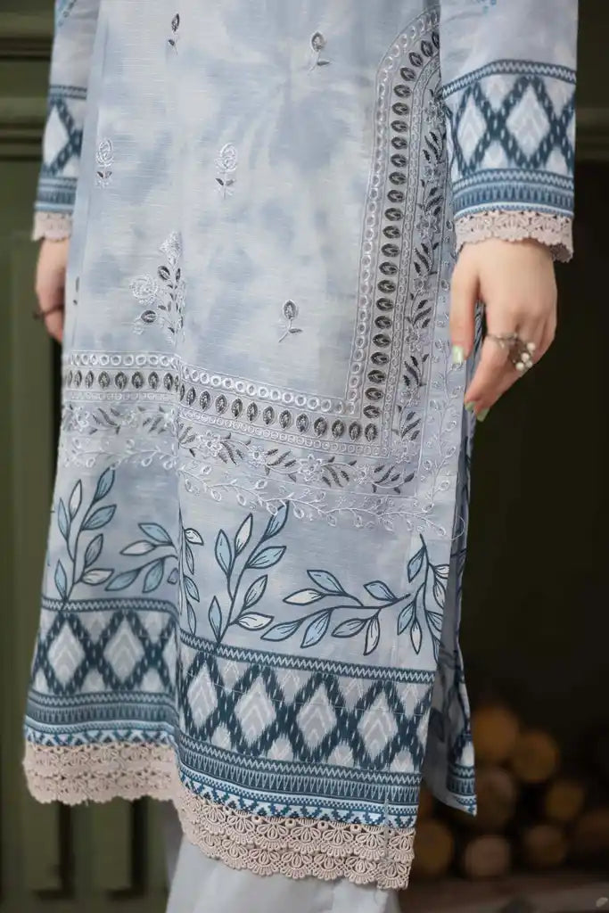 3 PIECE - EMBROIDERED LAWN SUIT