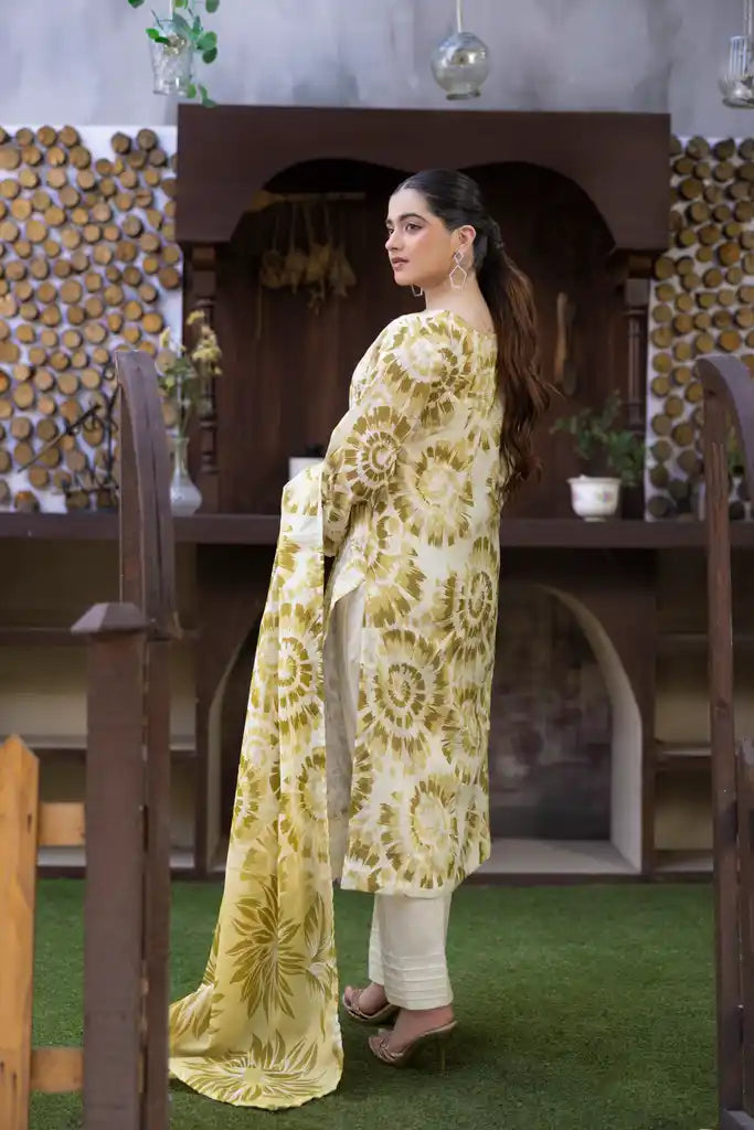 3 PIECE - EMBROIDERED LAWN SUIT