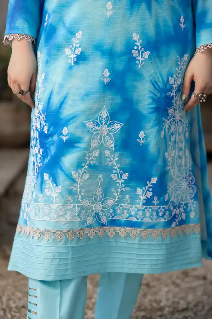 3 PIECE - EMBROIDERED LAWN SUIT