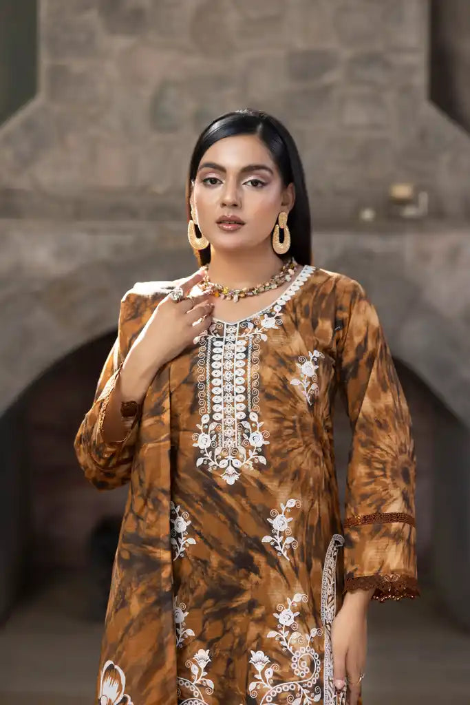3 PIECE - EMBROIDERED LAWN SUIT