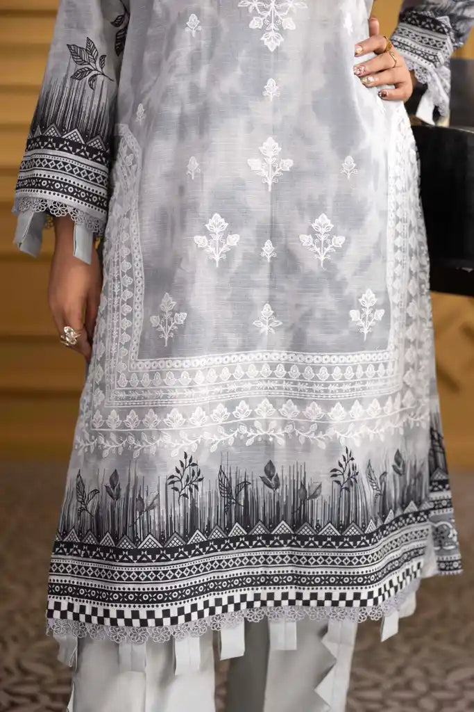 3 PIECE - EMBROIDERED LAWN SUIT