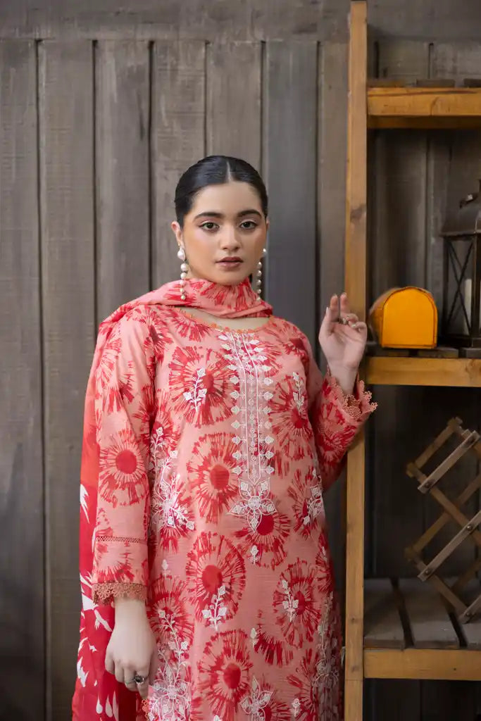 3 PIECE - EMBROIDERED LAWN SUIT