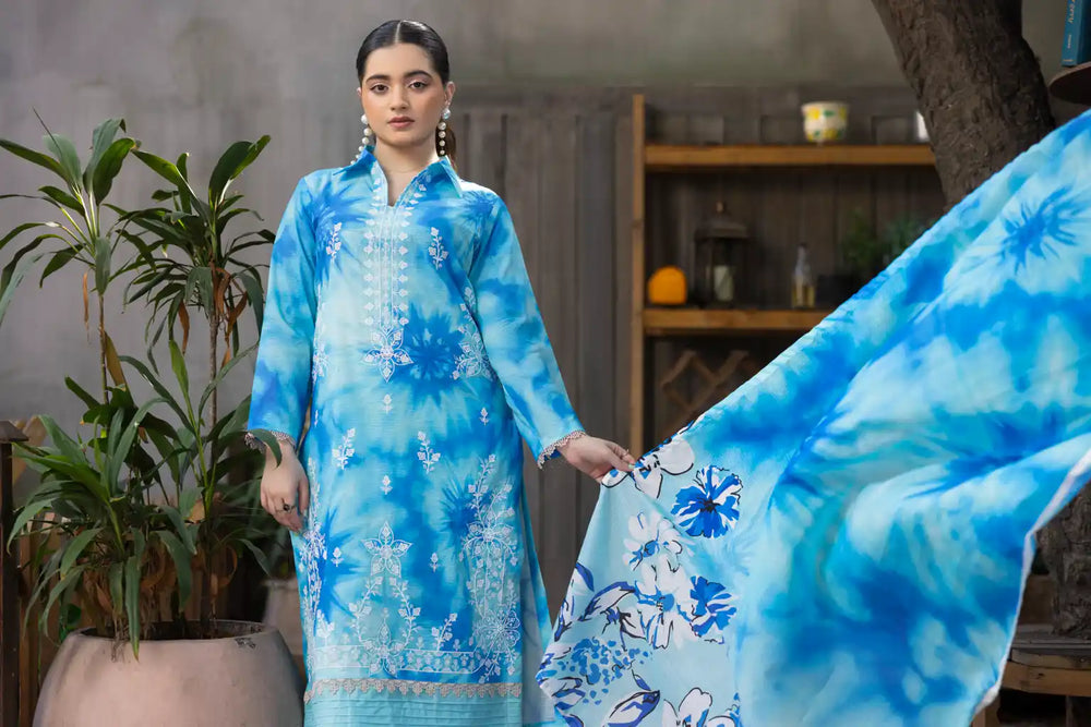 3 PIECE - EMBROIDERED LAWN SUIT