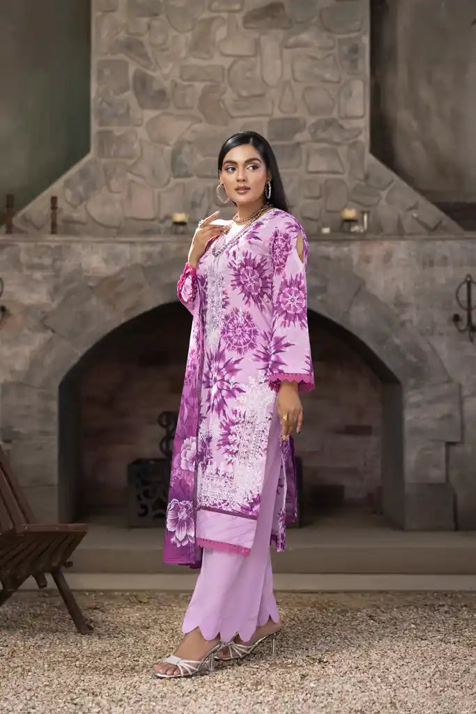 3 PIECE - EMBROIDERED LAWN SUIT