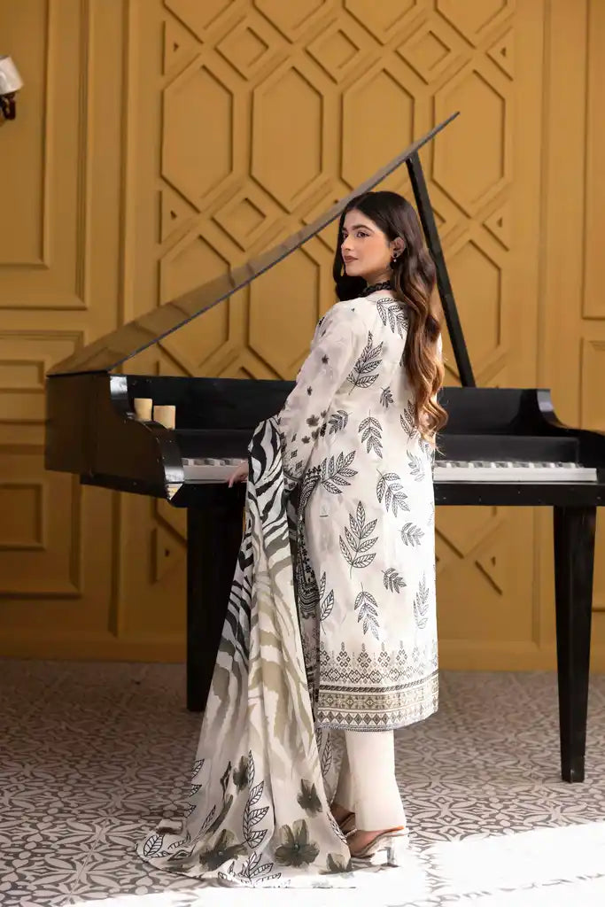 3 PIECE - EMBROIDERED LAWN SUIT