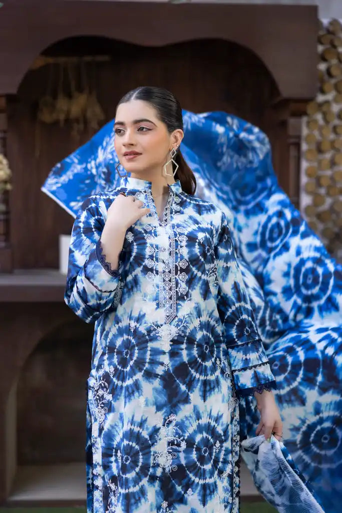 3 PIECE - EMBROIDERED LAWN SUIT