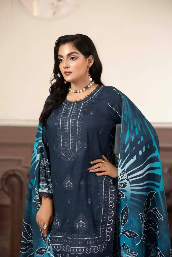 3 PIECE - EMBROIDERED LAWN SUIT