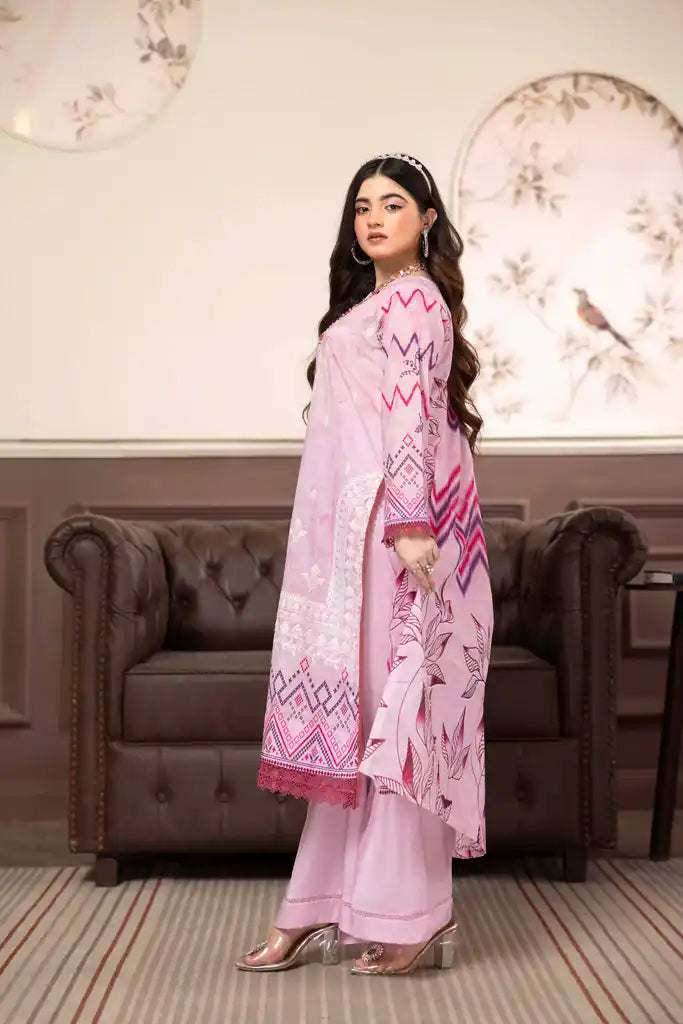 3 PIECE - EMBROIDERED LAWN SUIT