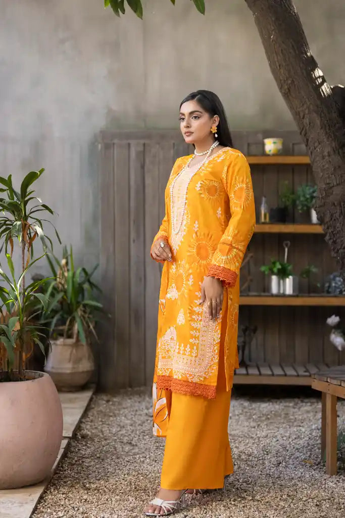 3 PIECE - EMBROIDERED LAWN SUIT