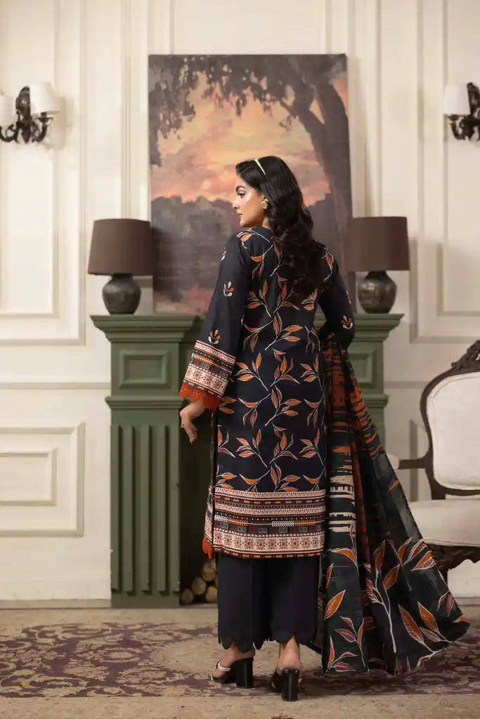 3 PIECE - EMBROIDERED LAWN SUIT
