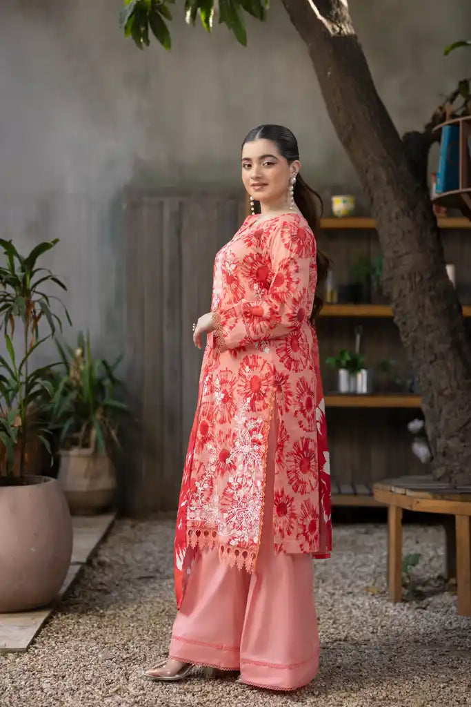 3 PIECE - EMBROIDERED LAWN SUIT