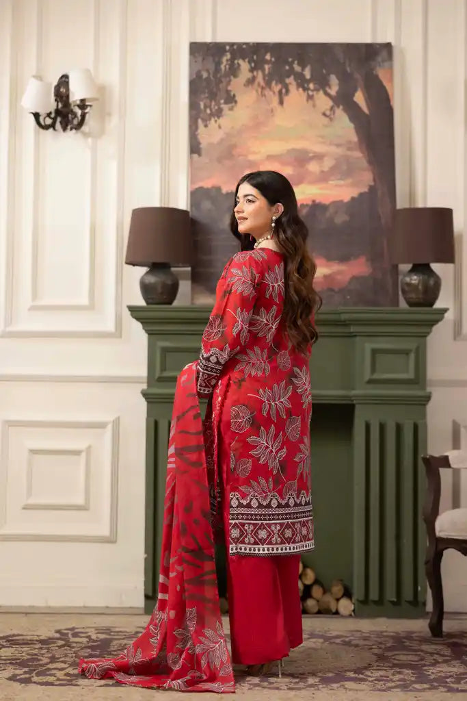 3 PIECE - EMBROIDERED LAWN SUIT