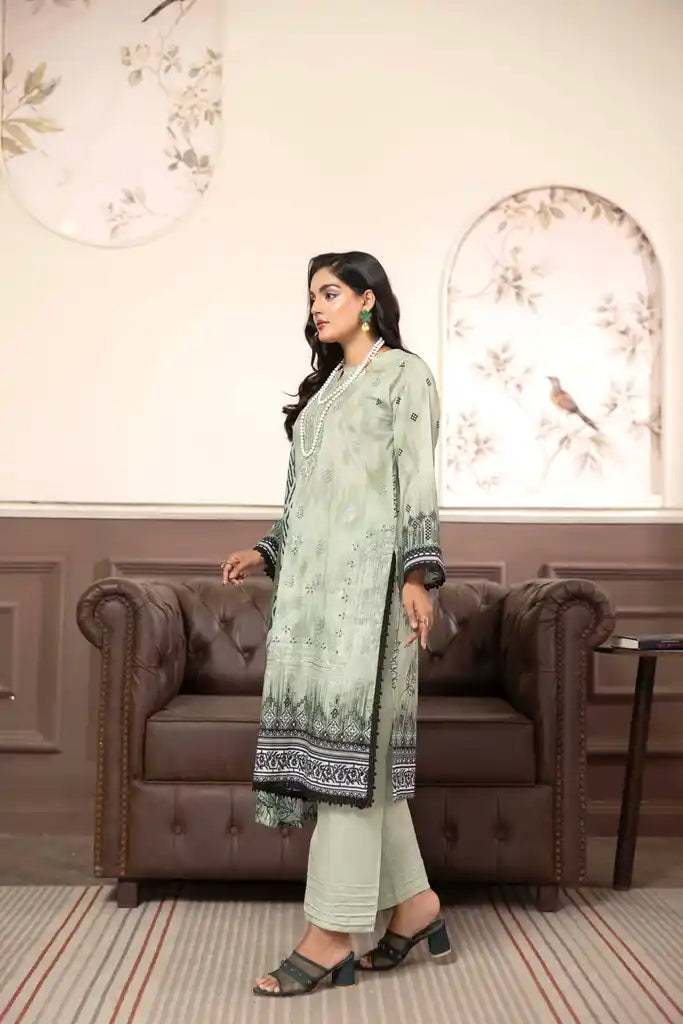3 PIECE - EMBROIDERED LAWN SUIT