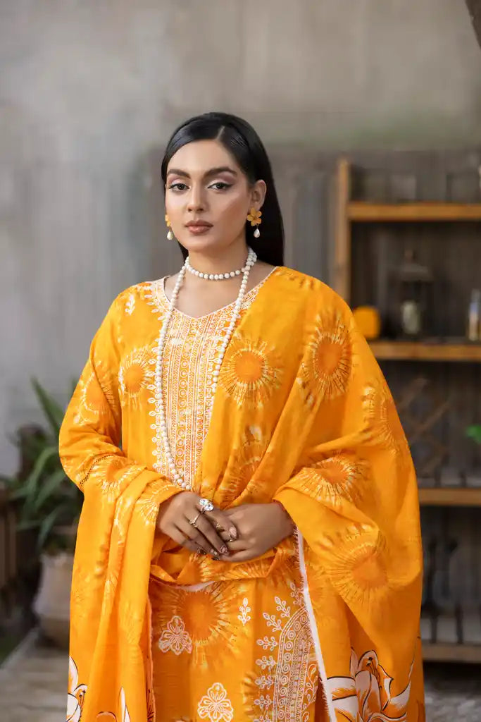 3 PIECE - EMBROIDERED LAWN SUIT