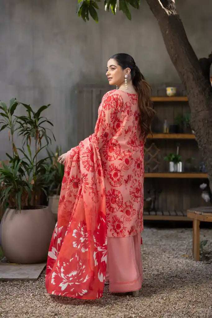 3 PIECE - EMBROIDERED LAWN SUIT