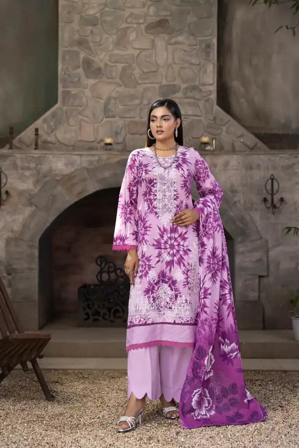 3 PIECE - EMBROIDERED LAWN SUIT