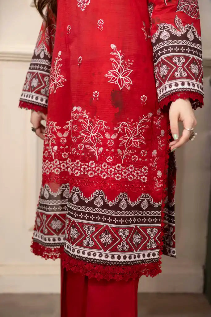 3 PIECE - EMBROIDERED LAWN SUIT