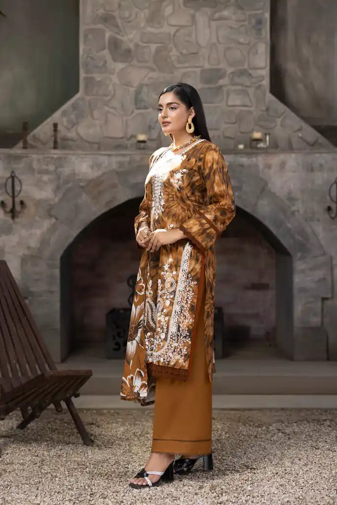3 PIECE - EMBROIDERED LAWN SUIT